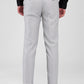 Raymond Grey Checks Slim Fit Polyester Blend Trouser