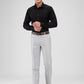 Raymond Grey Checks Slim Fit Polyester Blend Trouser