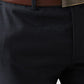 Raymond Men Blue Checks Slim Fit Polyester Blend Trouser