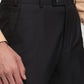 Raymond Men Maroon Slim Fit Structure Trouser