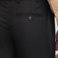 Raymond Men Maroon Slim Fit Structure Trouser