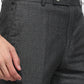 Raymond Men Grey Slim Fit Structure Trouser
