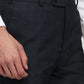 Raymond Men Blue Slim Fit Structure Trouser