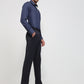 Raymond Men Blue Slim Fit Solid Trouser