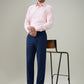 Raymond Men Blue Slim Fit Solid Trouser