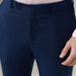 Raymond Men Blue Slim Fit Solid Trouser