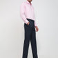 Raymond Men Blue Slim Fit Structure Trouser
