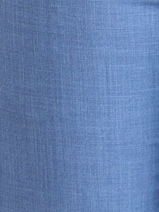 Raymond Blue Solid Contemporary Fit Terylene Blend Trouser