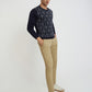 Men Regular Fit Teal Sweater