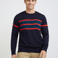 Men Regular Fit Black Sweater