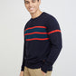 Men Regular Fit Black Sweater