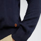 Men Regular Fit Blue Sweater