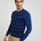 Men Regular Fit Maroon Sweater