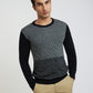 Men Regular Fit Grey Sweater