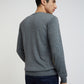 Men Regular Fit Grey Sweater