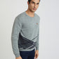 Men Regular Fit White Sweater