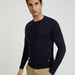 Men Regular Fit Maroon Sweater