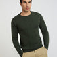 Men Regular Fit Teal Sweater