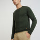 Men Regular Fit Teal Sweater