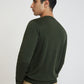 Men Regular Fit Teal Sweater