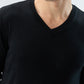 Raymond Men Black Solid V Neck Collar Sweatshirt