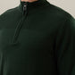 Raymond Men Green Structure Round Neck Collar Sweatshirt