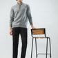 Raymond Men Grey Regular Fit Solid Sweatshirt