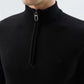 Raymond Men Black Regular Fit Solid Sweatshirt