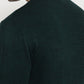 Raymond Men Green Solid Round Neck Collar Sweatshirt