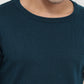 Raymond Men Blue Solid Round Neck Collar Sweatshirt