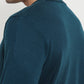 Raymond Men Blue Solid Round Neck Collar Sweatshirt