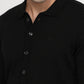 Raymond Men Black Solid Sweatshirt