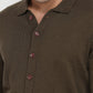 Raymond Men Brown Solid Sweatshirt