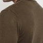 Raymond Men Brown Solid Sweatshirt