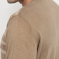 Raymond Men Brown Stripe Round Neck Collar Sweatshirt