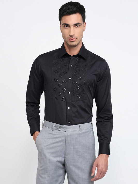 Raymond Black Casual Shirt