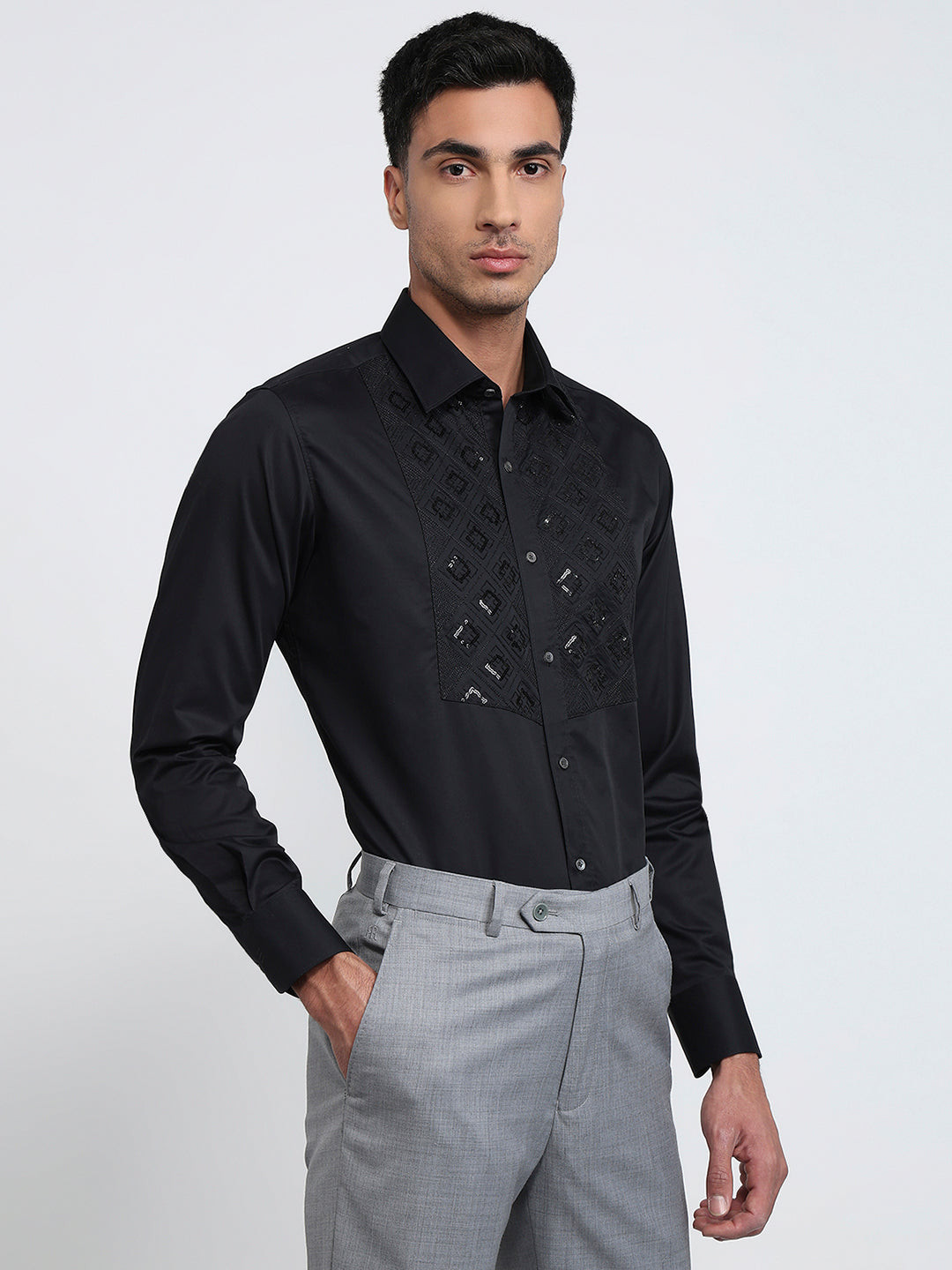 Raymond Black Casual Shirt