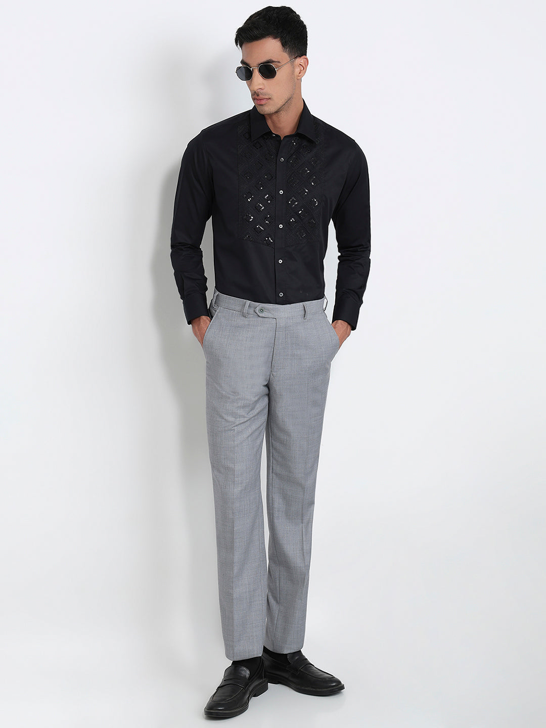 Raymond Black Casual Shirt
