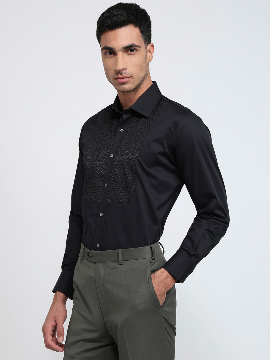 Raymond Black Casual Shirt