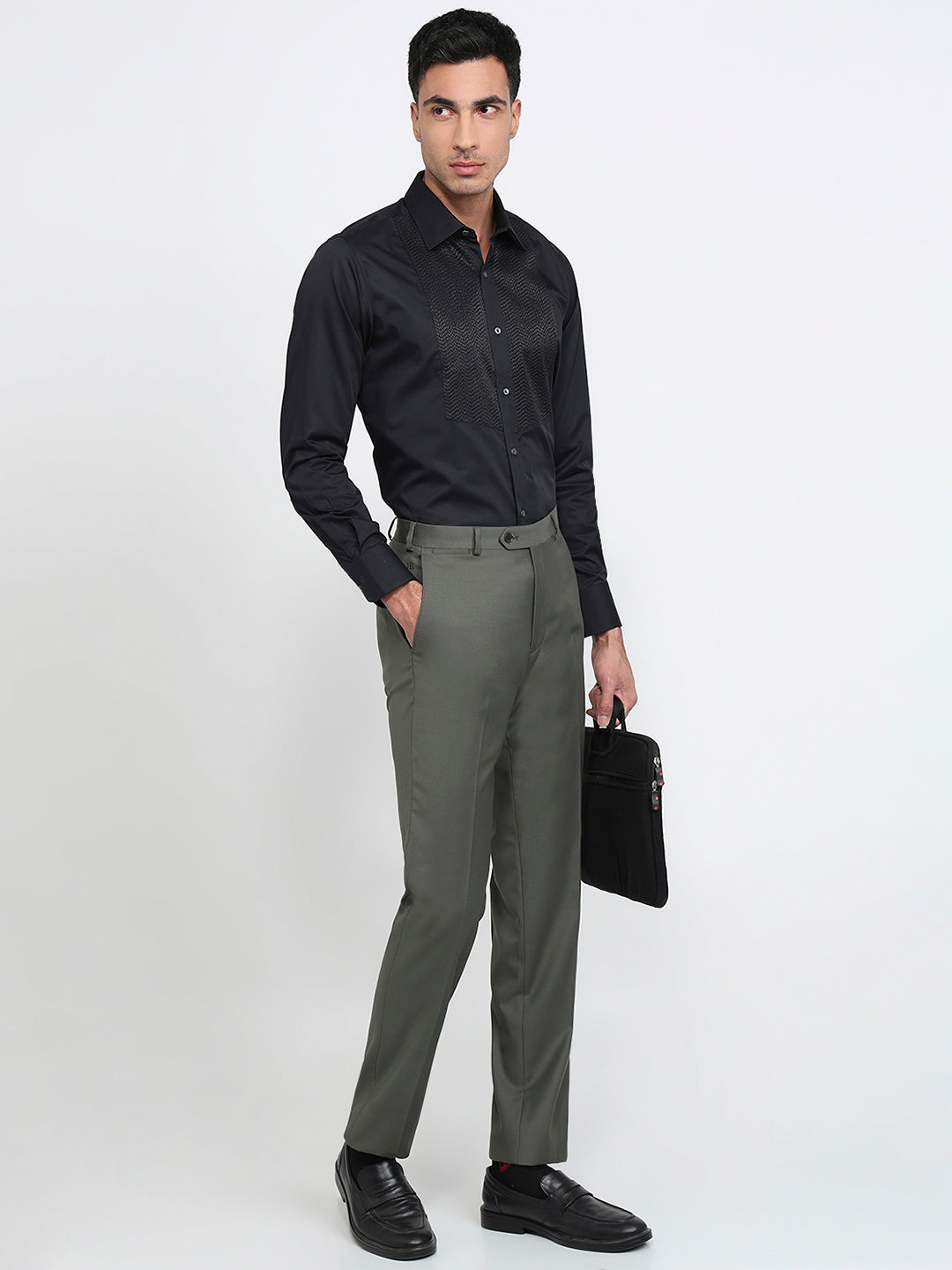 Raymond Black Casual Shirt
