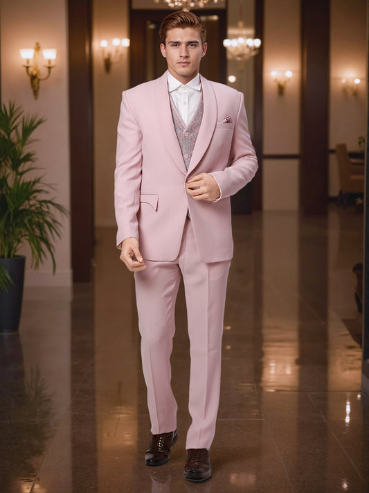 Ethnix by Raymond Pink Suit