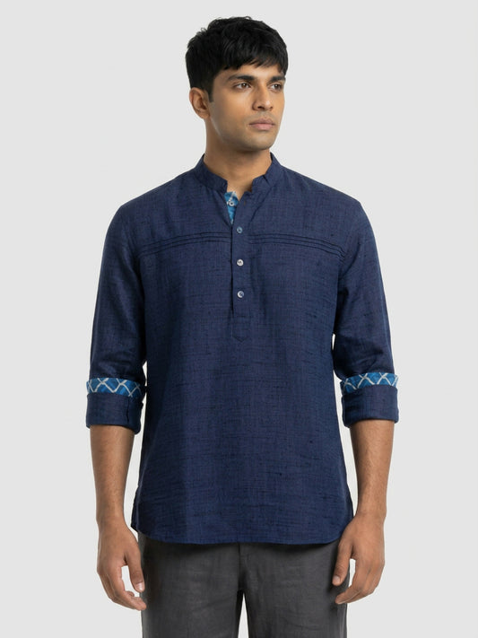 Ethnix By Raymond Blue Short Kurta