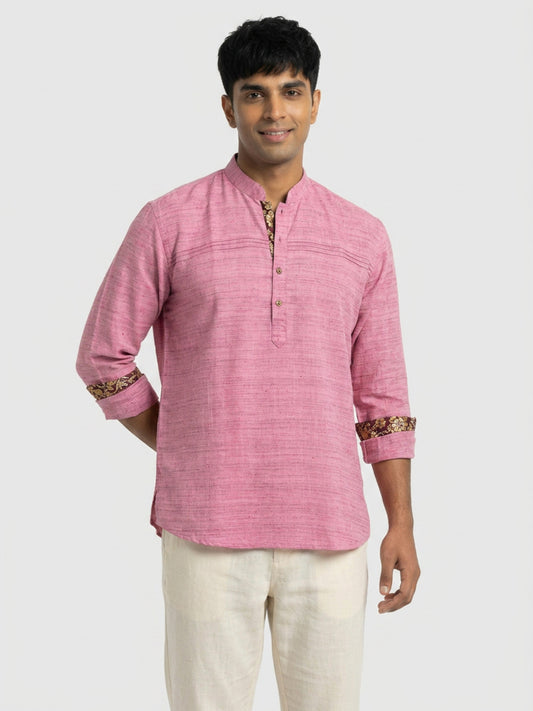 Ethnix By Raymond Violet Short Kurta