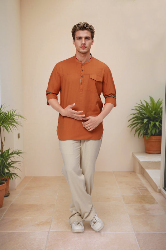 Ethnix by Raymond Orange ShortKurta