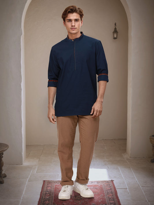 Ethnix by Raymond Blue ShortKurta