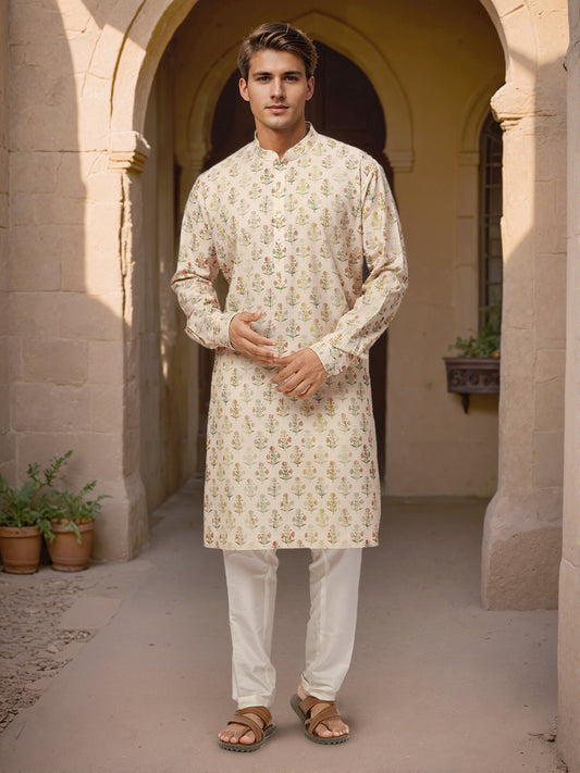 Ethnix by Raymond Yellow Kurta