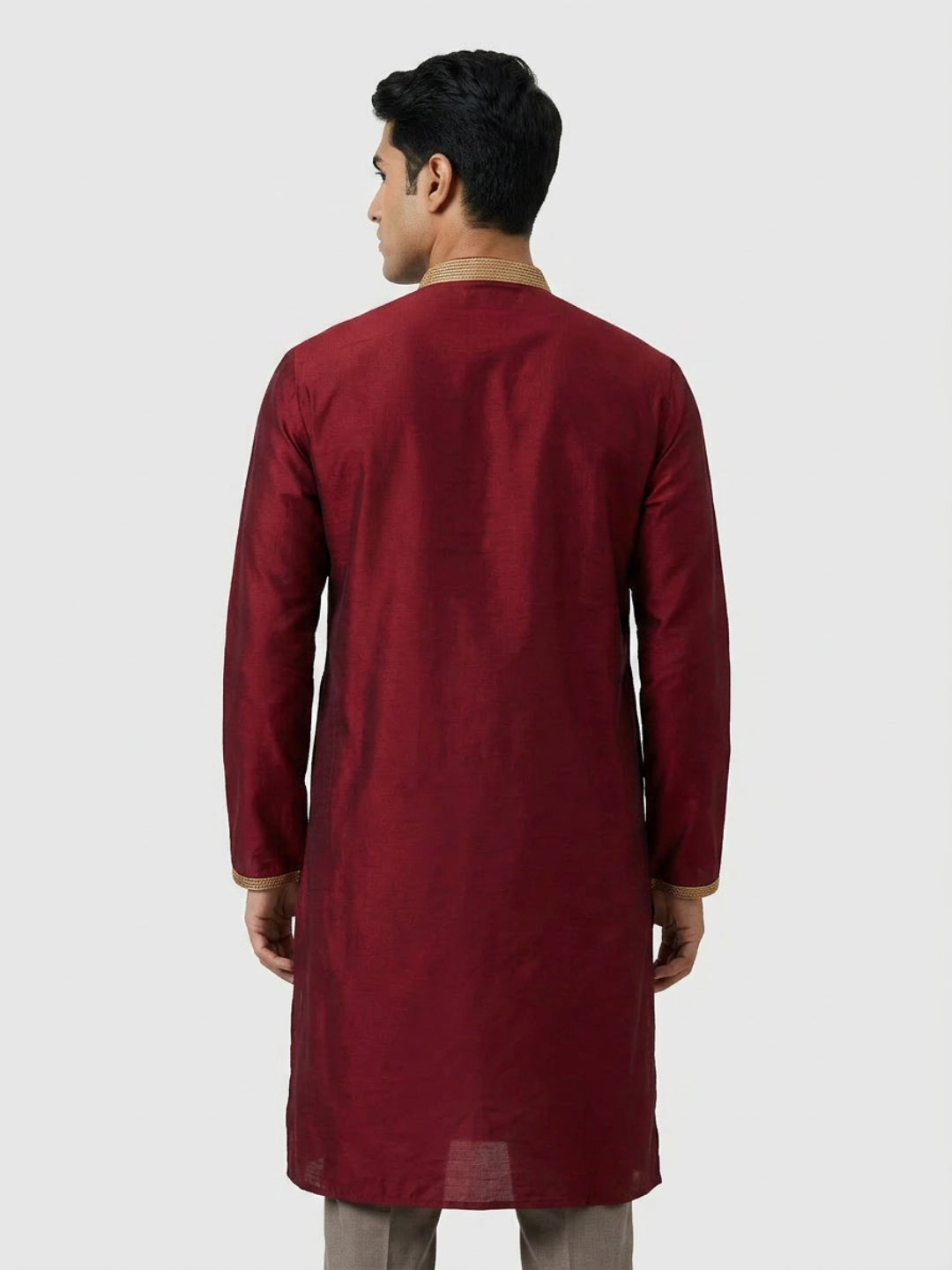 Sanman Ethnix By Raymond Orange Kurta