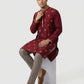 Sanman Ethnix By Raymond Orange Kurta