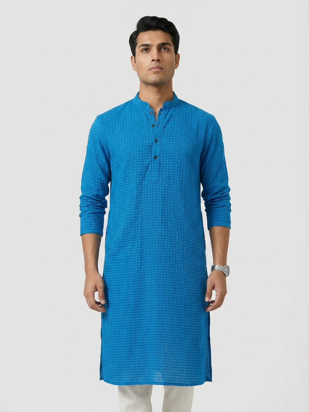Sanman Ethnix By Raymond Orange Kurta