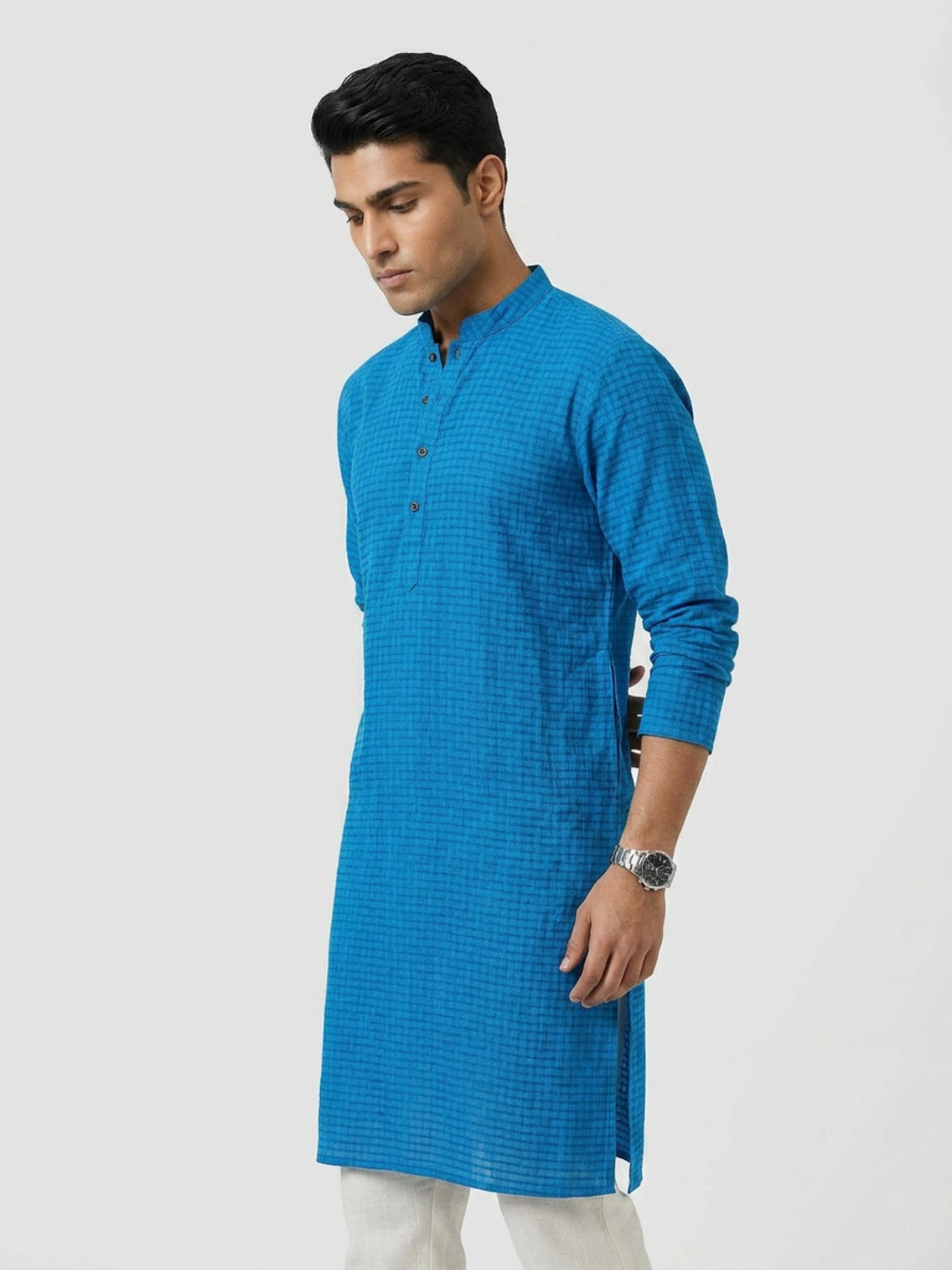 Sanman Ethnix By Raymond Orange Kurta